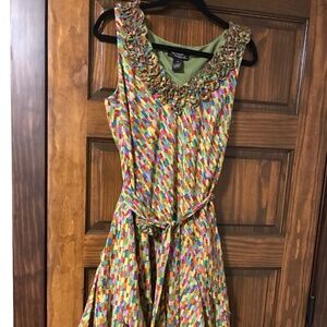 Sleeveless multicolor dress